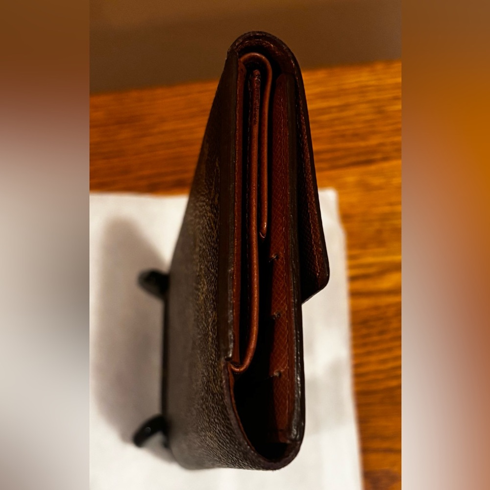 LOUIS VUITTON Sarah Wallet Monogram Porte Tresor Etui Papiers Trifold Wallet 💝 - Picture 5 of 9